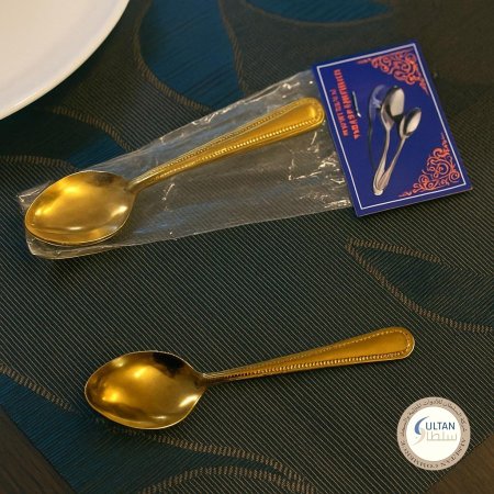 معالق اكل ذهبي 12 قطعة